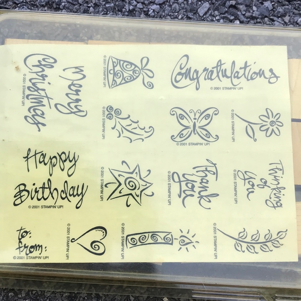 Stamping up! Greeting stamps